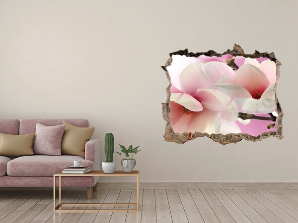 Hole in the wall sticker A floral dream behind the wall