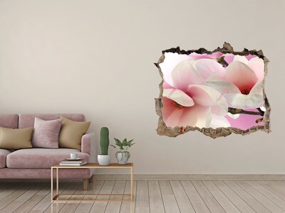 Hole in the wall sticker A floral dream behind the wall