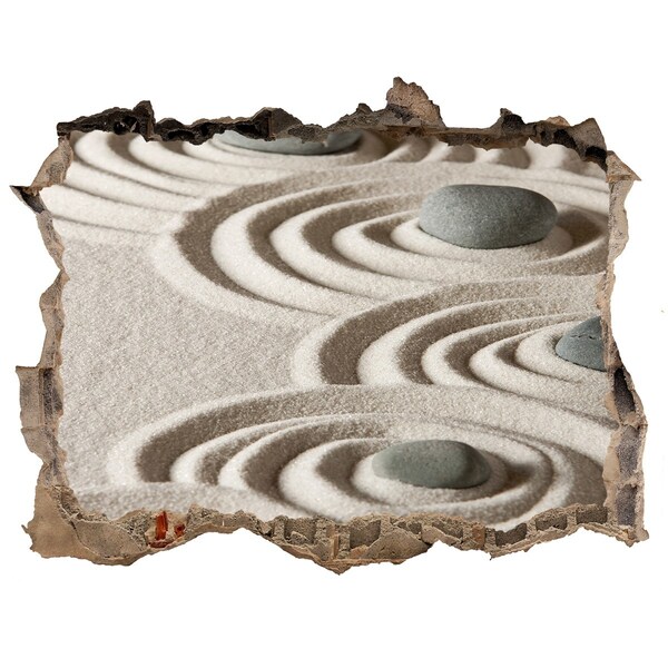 Hole wall sticker Peace in the Zen Garden