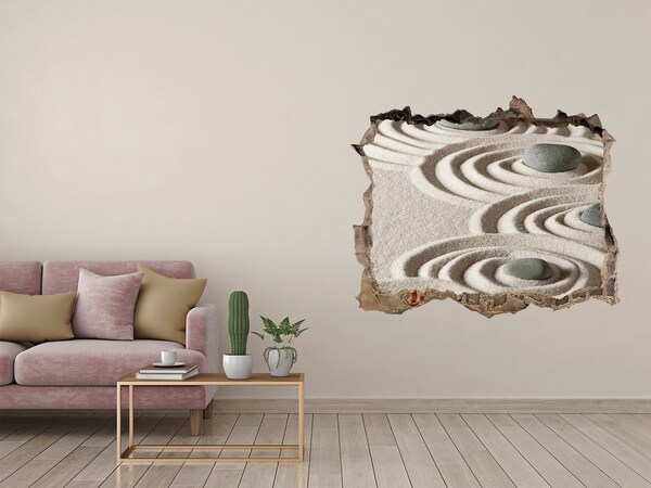 Hole wall sticker Peace in the Zen Garden