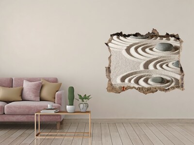 Hole wall sticker Peace in the Zen Garden