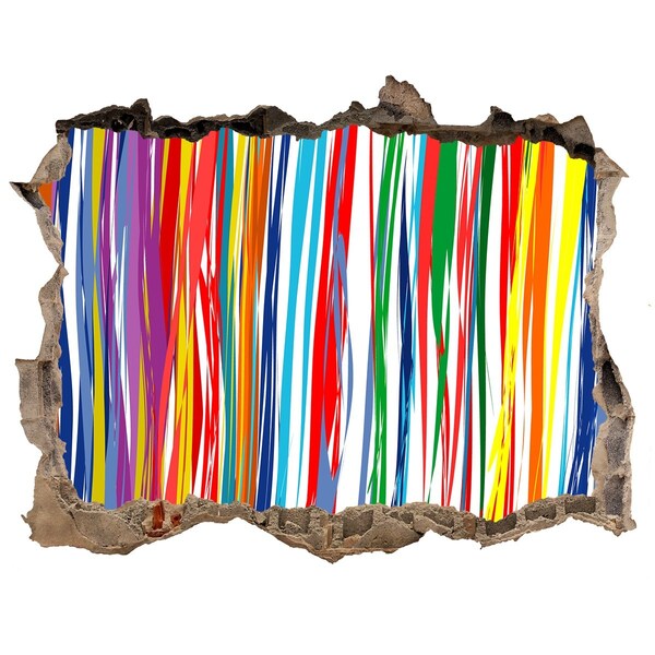 Hole wall sticker A colorful burst of creativity