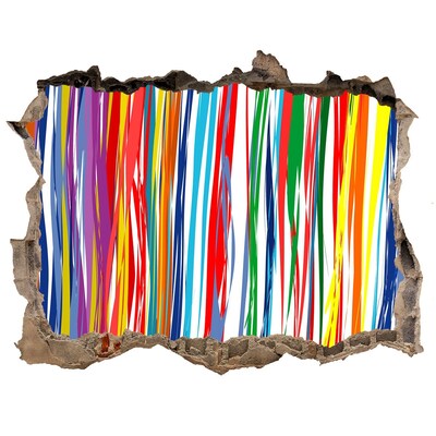 Hole wall sticker A colorful burst of creativity