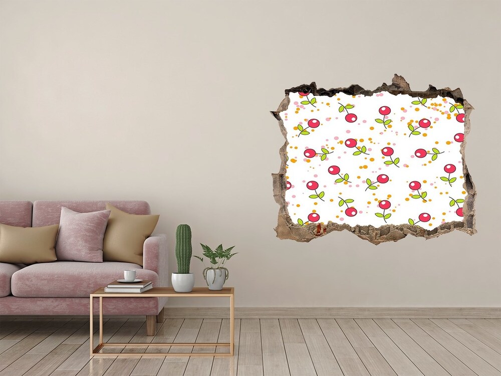 Hole wall sticker Cherry