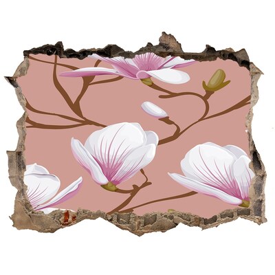 Hole wall sticker Magnolia