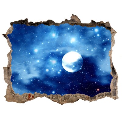 Hole in the wall sticker full moon