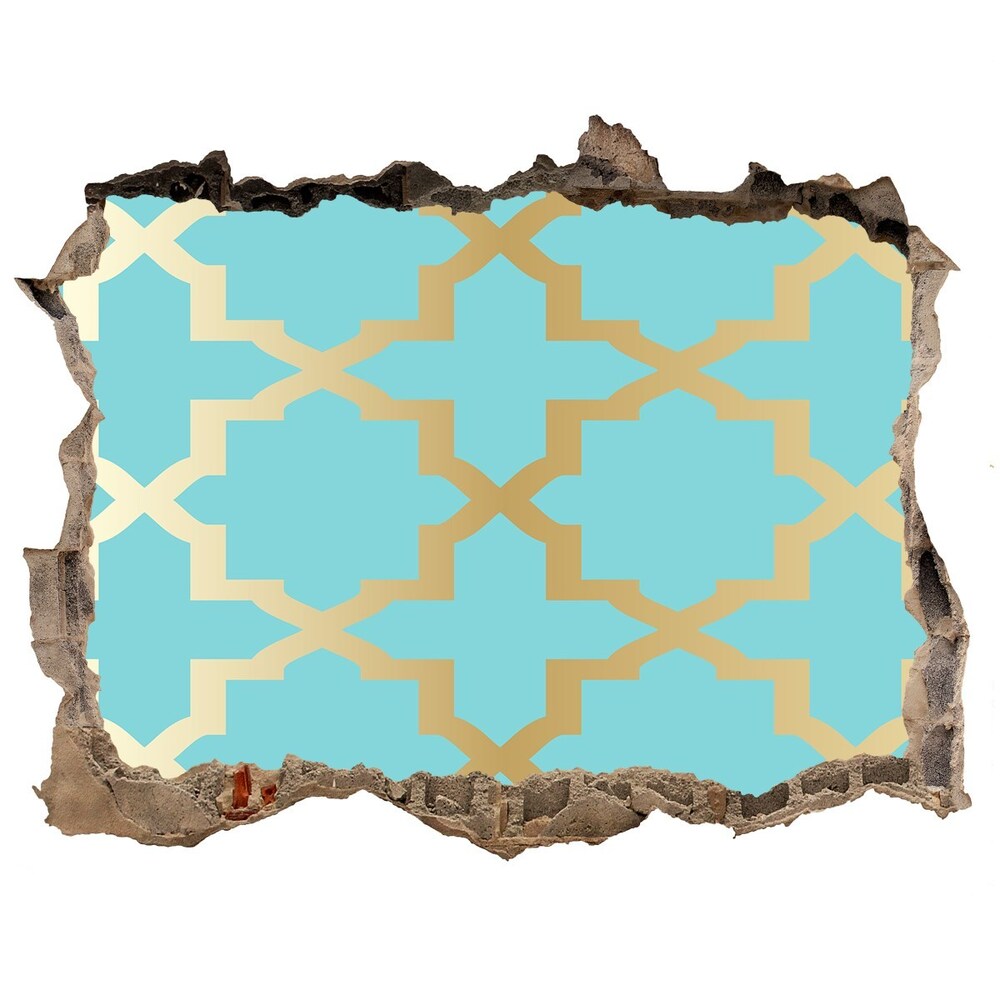 Hole in the wall sticker Arabic pattern