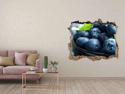 Hole wall sticker Blueberries in a Hole in the Wall