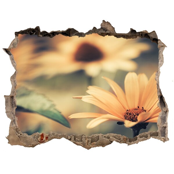 Hole wall sticker Spring flower