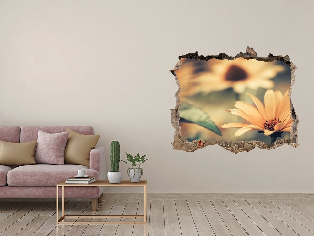 Hole wall sticker Spring flower