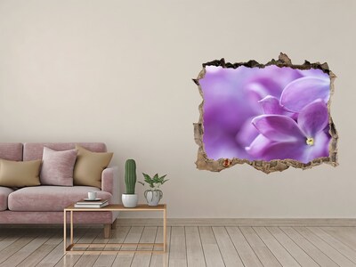 Hole wall sticker Lilac flowers