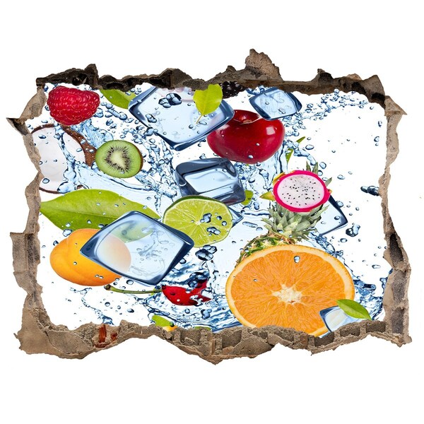 Hole wall sticker Fruity Ice Waterfall