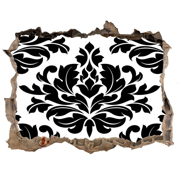 Hole wall sticker Baroque style pattern