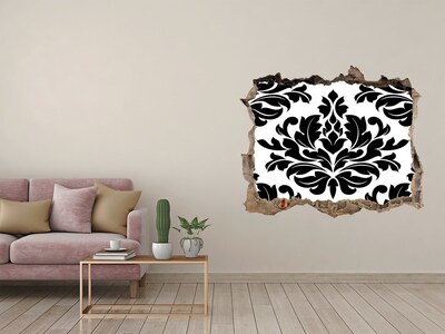 Hole wall sticker Baroque style pattern