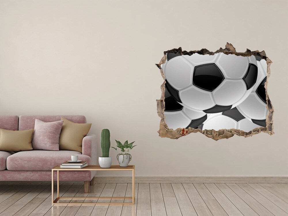 Hole in the wall decal Football