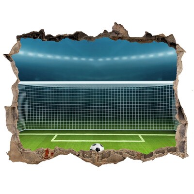 Hole in the wall decal The football stadium behind the hole in the wall