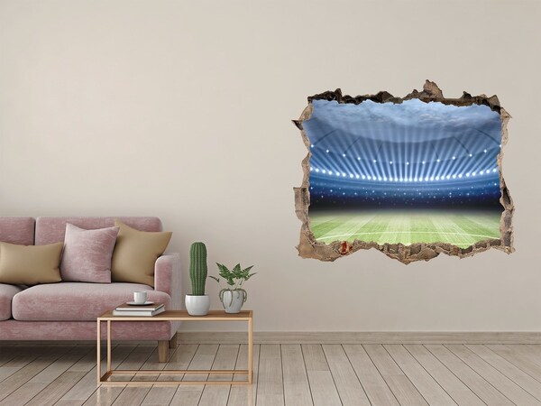 Hole in the wall decal The football stadium in action