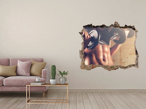 Hole wall sticker Muscle structure