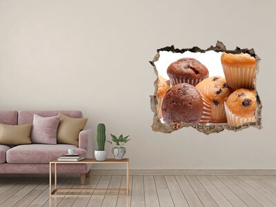 Hole in the wall sticker Cupcakes