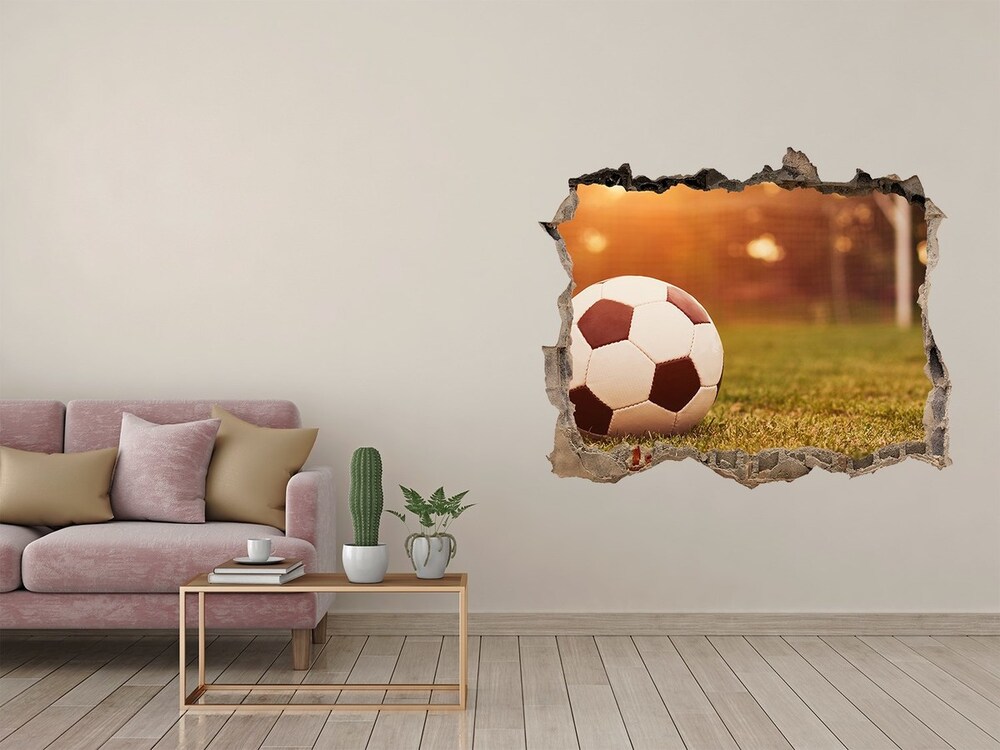 3D wall hole Ball on the pitch