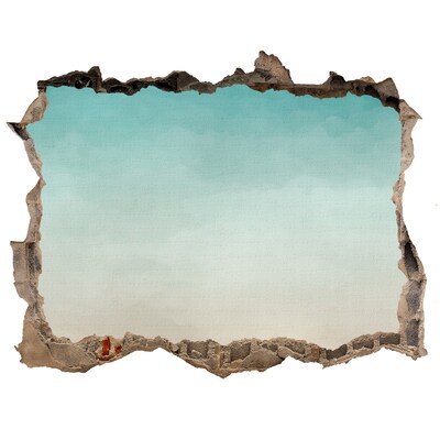 Hole wall sticker Sky over the sea