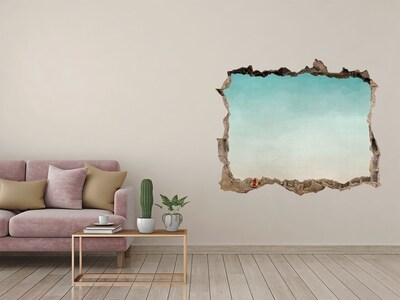 Hole wall sticker Sky over the sea