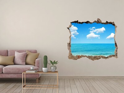 Hole in the wall decal Paradise beach