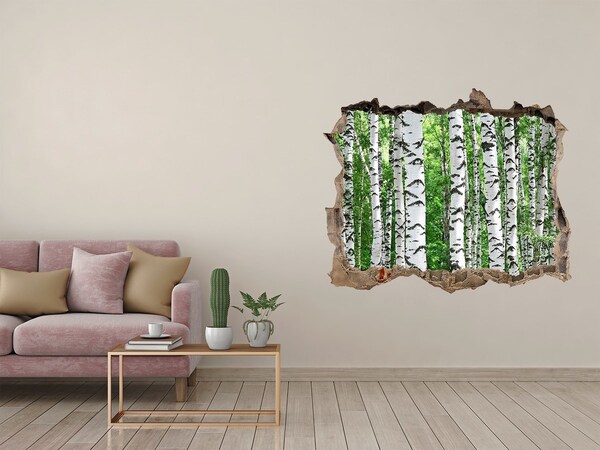 Hole wall sticker A Hole-in-the-Wall Forest Oasis