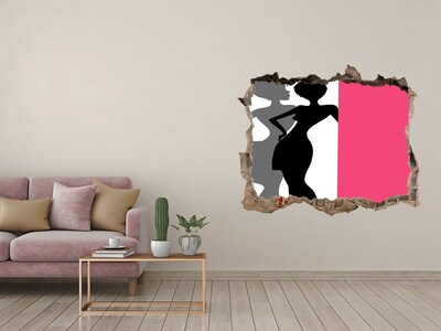 3D wall hole Women's silhouettes