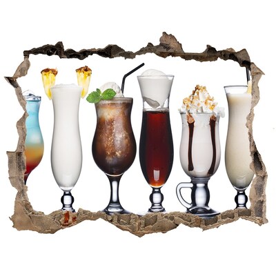 Hole wall sticker Drink set