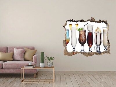 Hole wall sticker Drink set