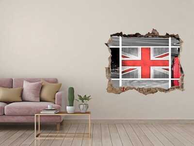 Hole in the wall sticker British landscape in a hole in the wall