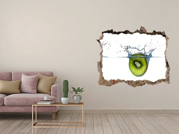 Hole in the wall decal Fruit underwater