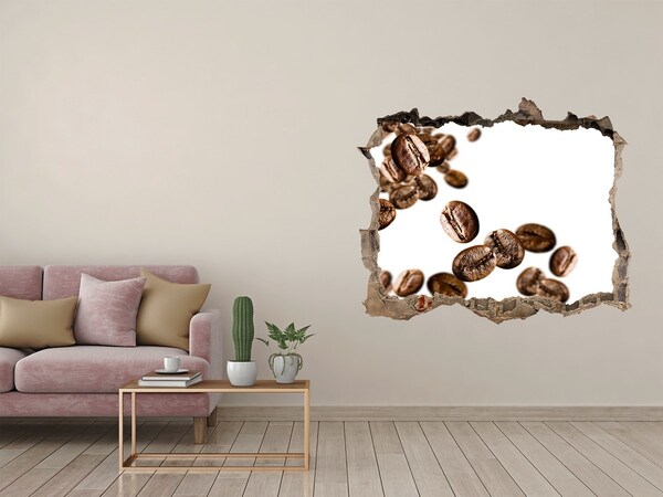 Hole wall sticker Coffee beans