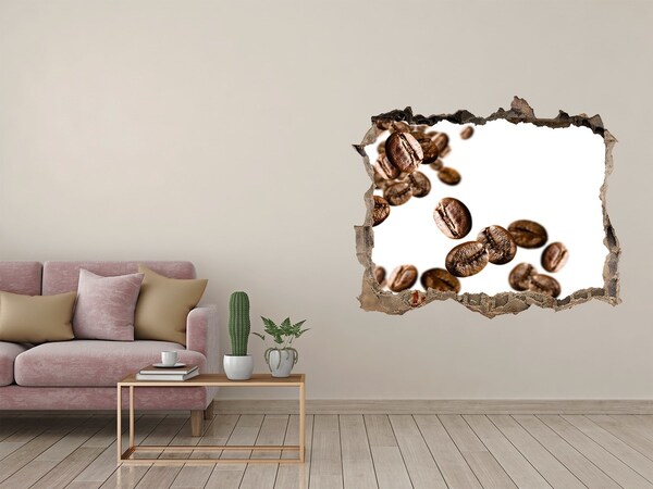 Hole wall sticker Coffee in the air