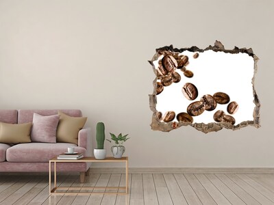 Hole wall sticker Coffee in the air