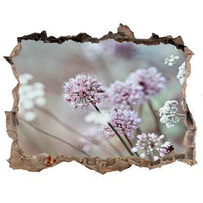 Hole wall sticker Wild flowers