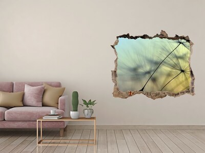 Hole wall sticker Dandelion seeds