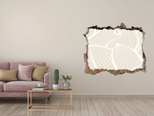 Hole in the wall sticker Pattern leaves