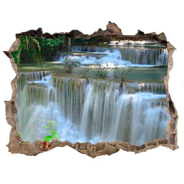 Hole in the wall decal Waterfall in the jungle
