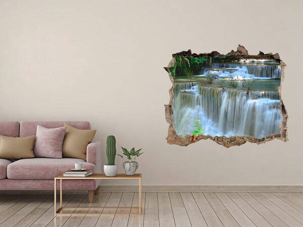 Hole in the wall decal Waterfall in the jungle