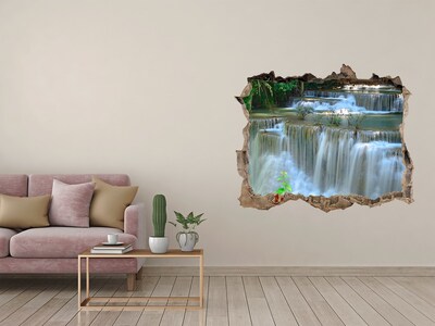 Hole in the wall decal Waterfall in the jungle
