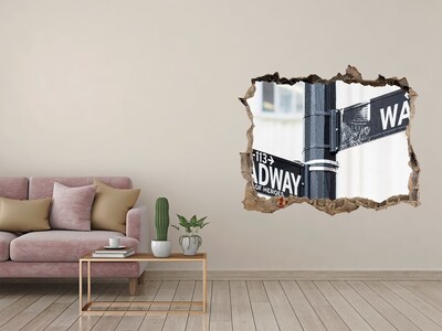 Hole in the wall decal Wall Street Znak