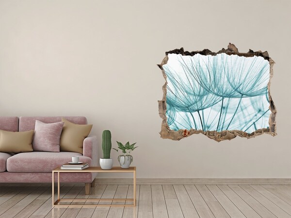 Hole wall sticker Dandelion seeds