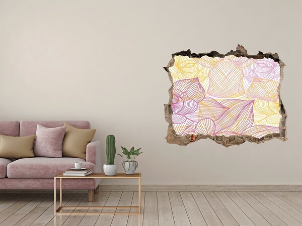 3D wall hole Hole in the Wall Floral Pattern