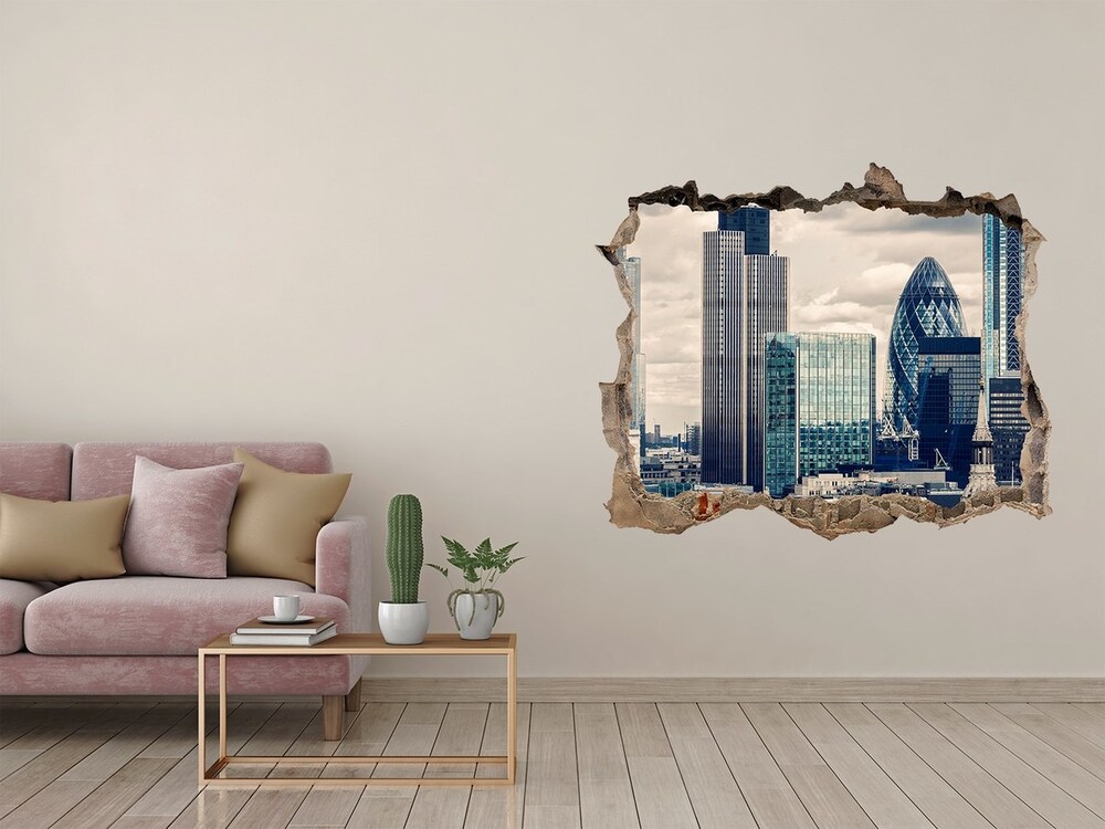 3D wall hole Skyscrapers