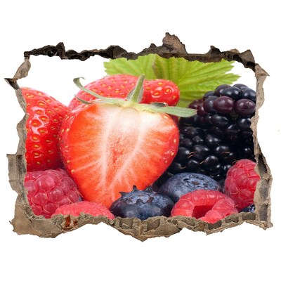 Hole wall sticker Fruit paradise behind the wall