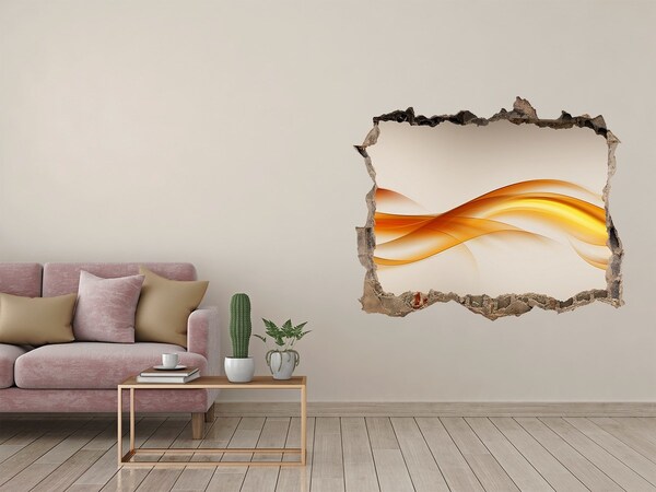 Hole wall sticker Wave abstraction