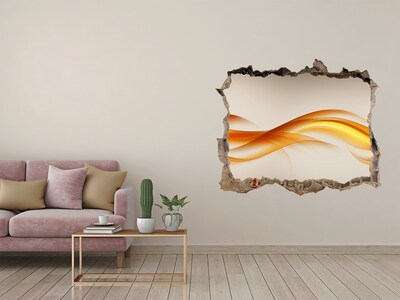 Hole wall sticker Wave abstraction