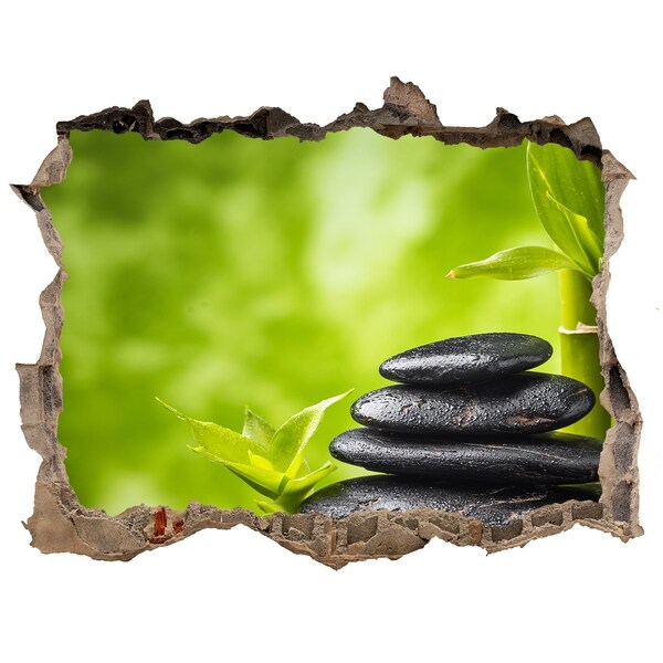 Hole in the wall decal An oasis of peace with stones